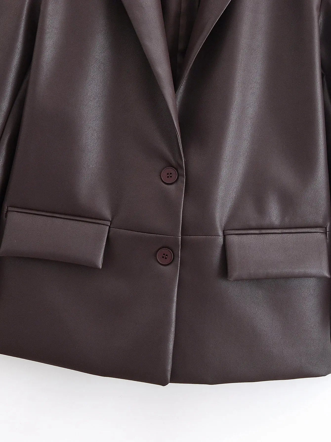 Leather Retro Loose Casual Elegant Blazer - Ladoj