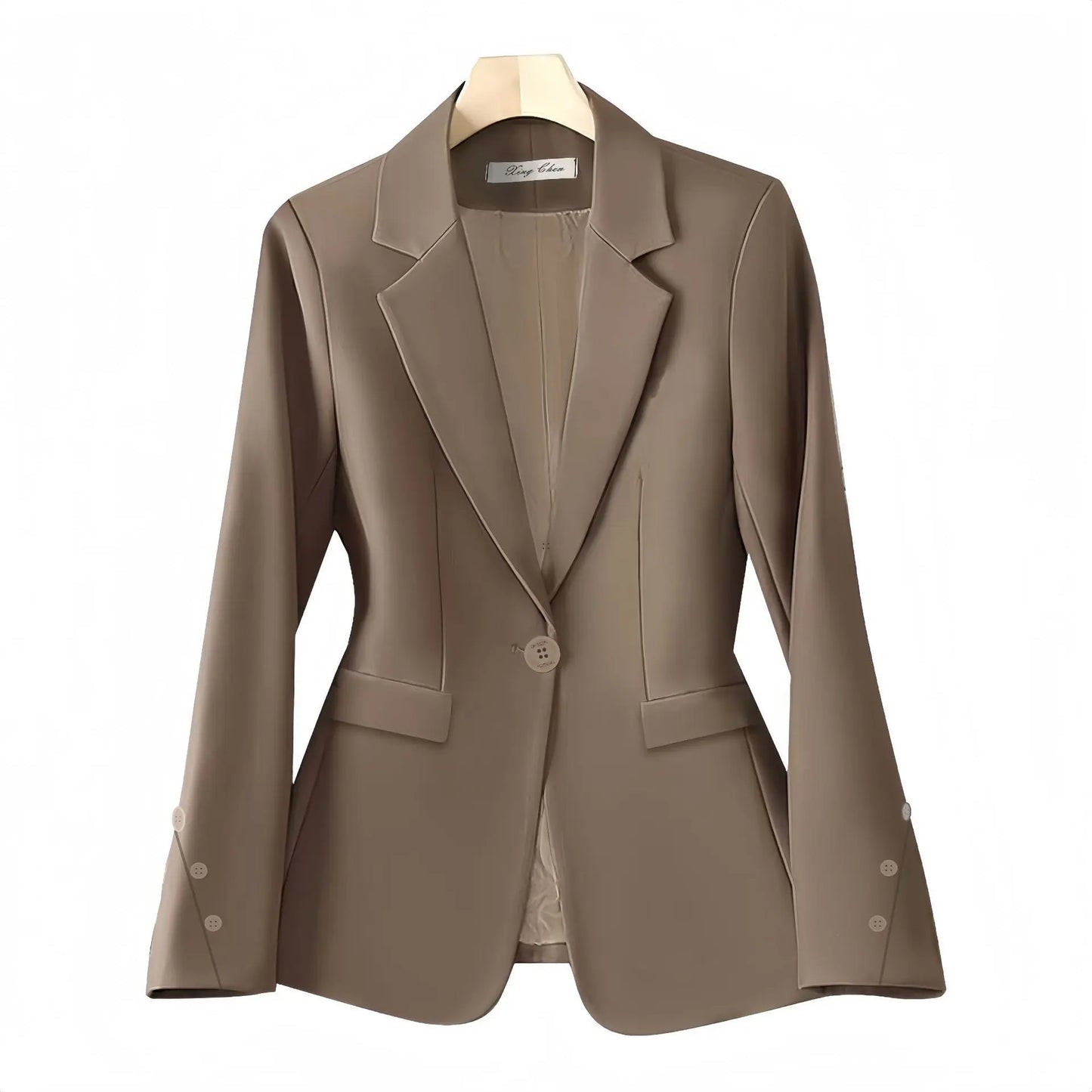 Brown blazer on a white background