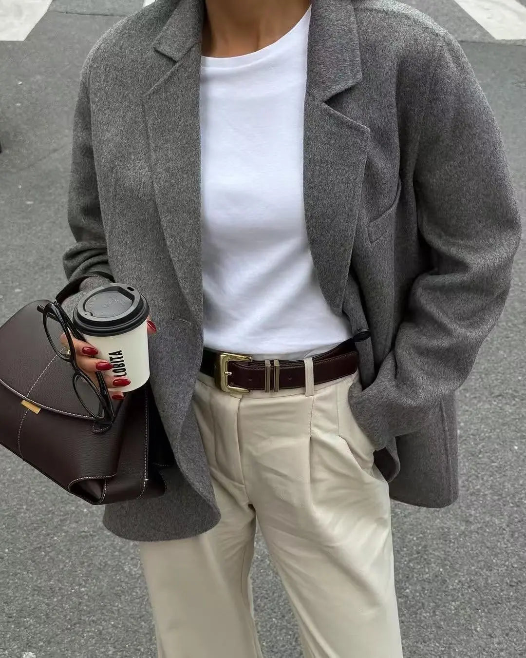 Casual Advanced Solid Color Blazer - Ladoj