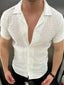 Men's Lapel Short Sleeve Shirt - Ladoj