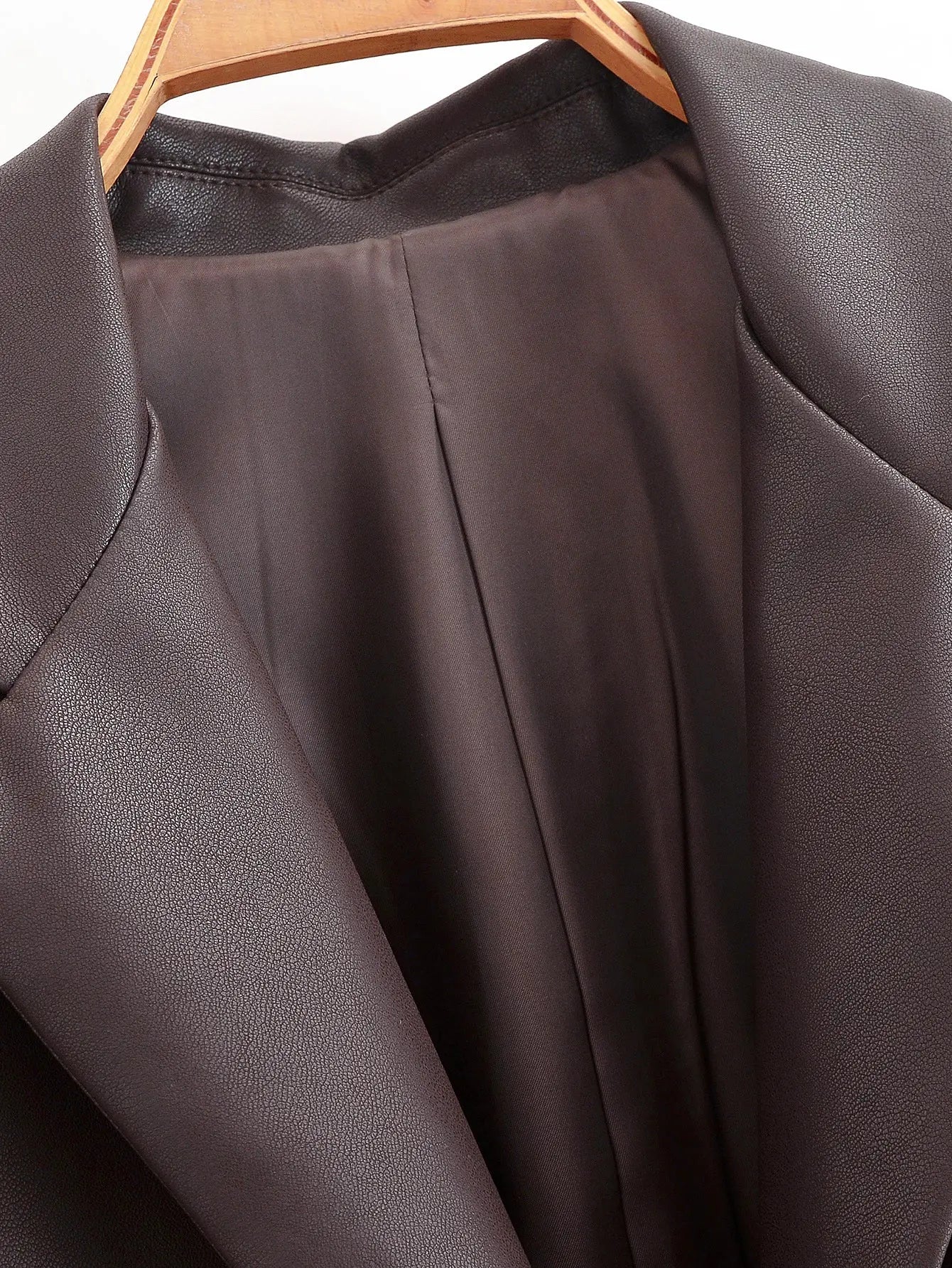 Leather  Retro Loose Casual Elegant Blazer - Ladoj