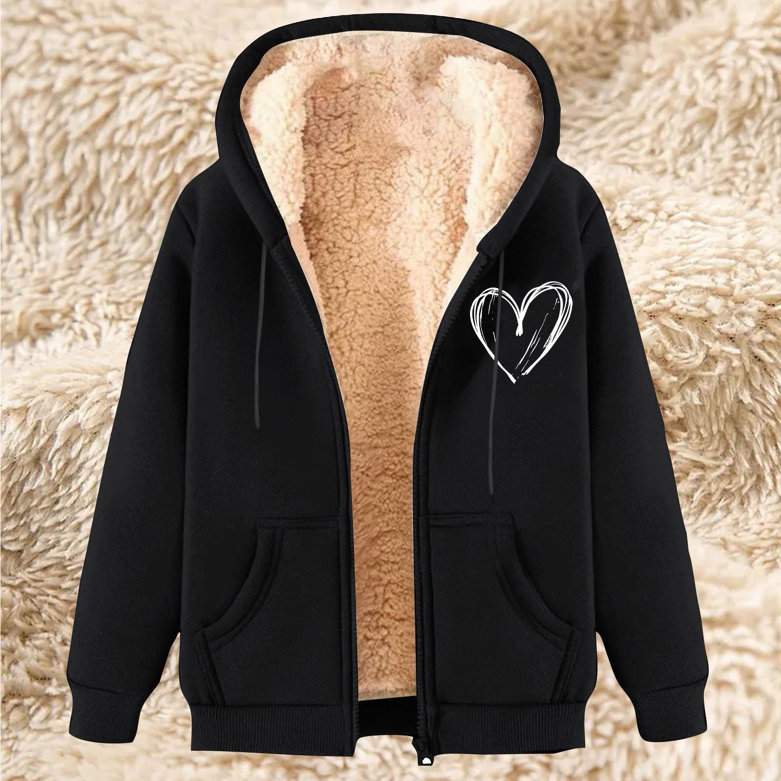 Plus-size Thermal Hoodie With A Hood Main image
