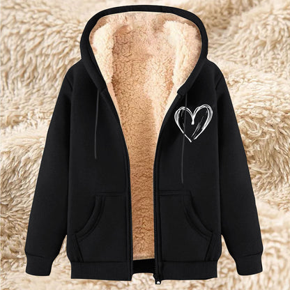 Plus-size Thermal Hoodie With A Hood