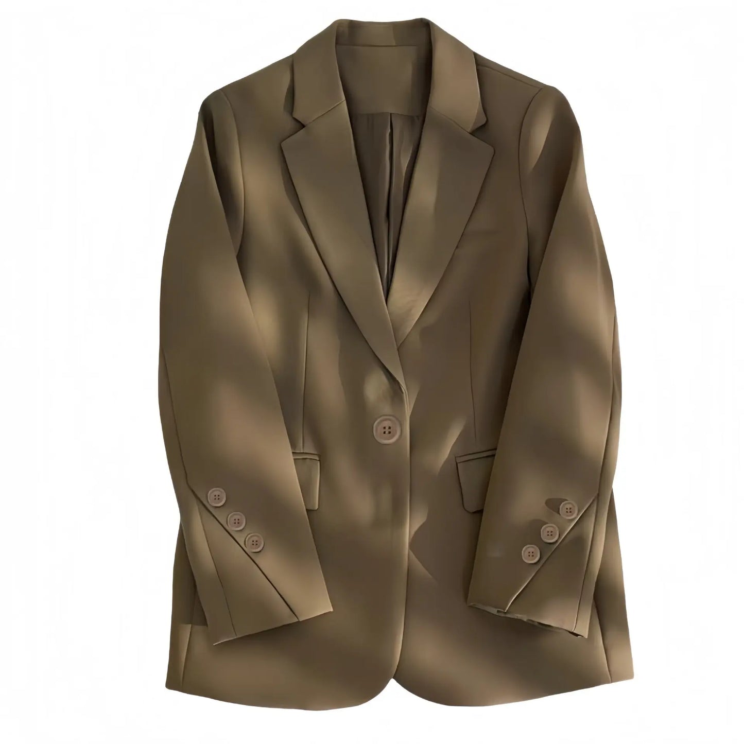 Brown blazer on a white background