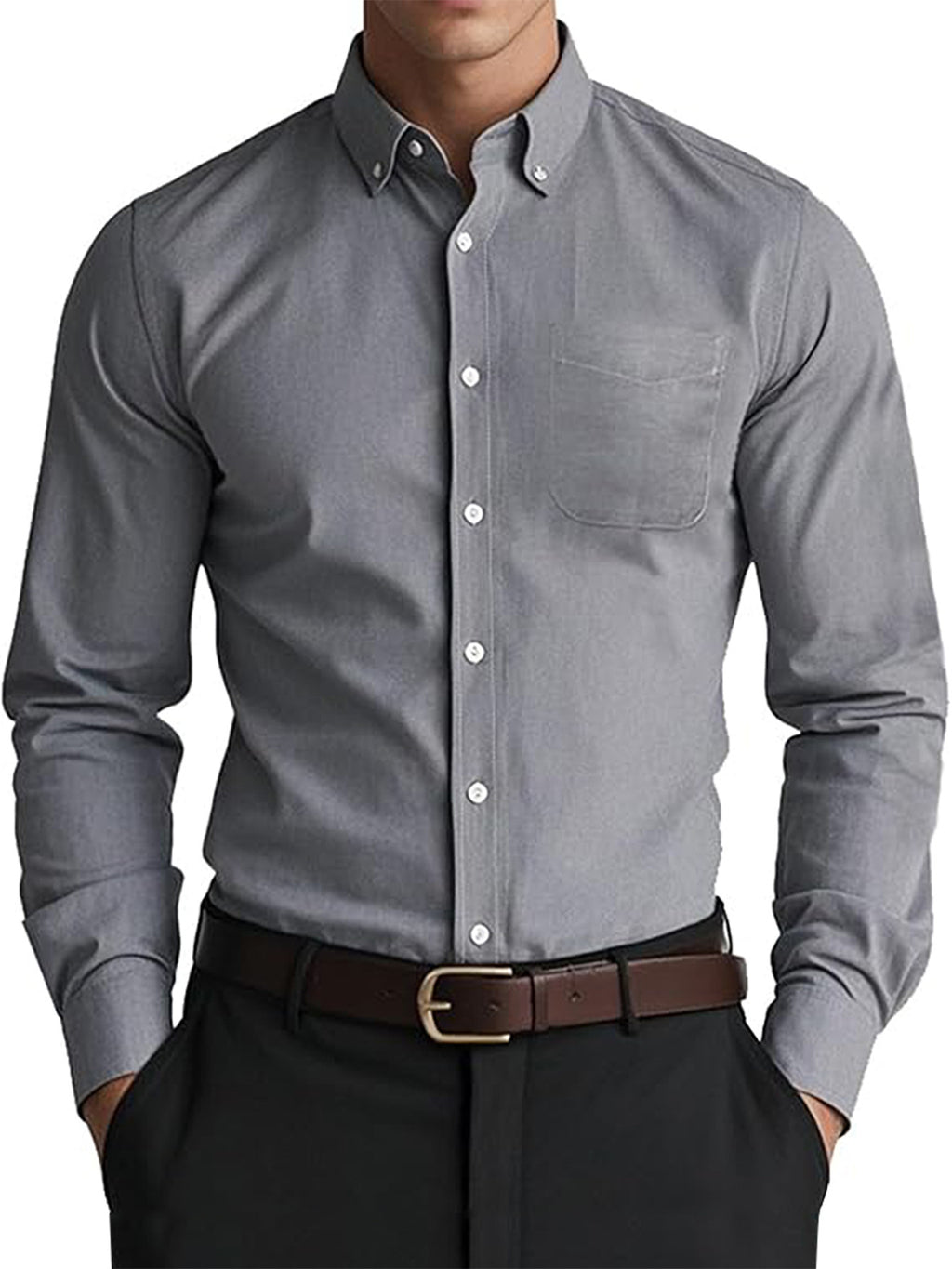 Men's Color Casual Loose Shirt