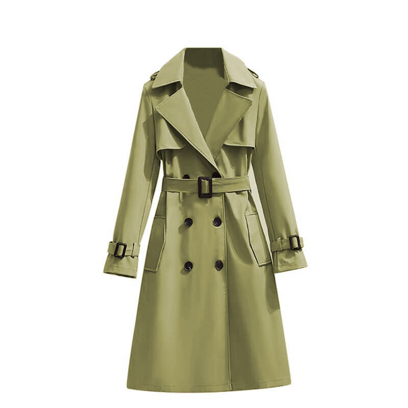 Mid-length Temperament Casual Trench Coat