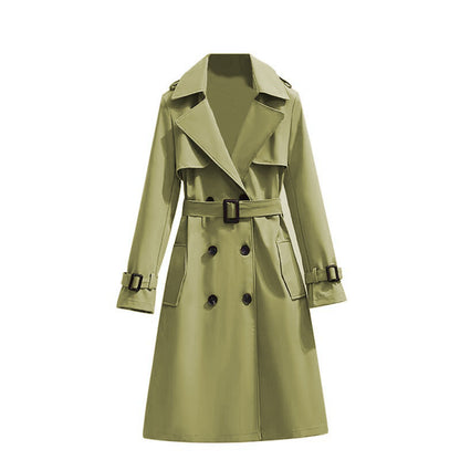 Mid-length Temperament Casual Trench Coat