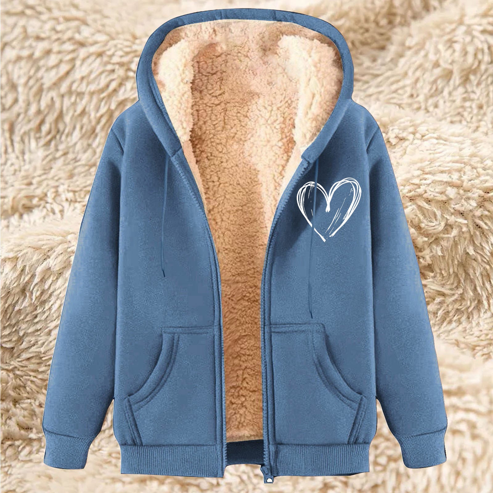 Plus-size Thermal Hoodie With A Hood