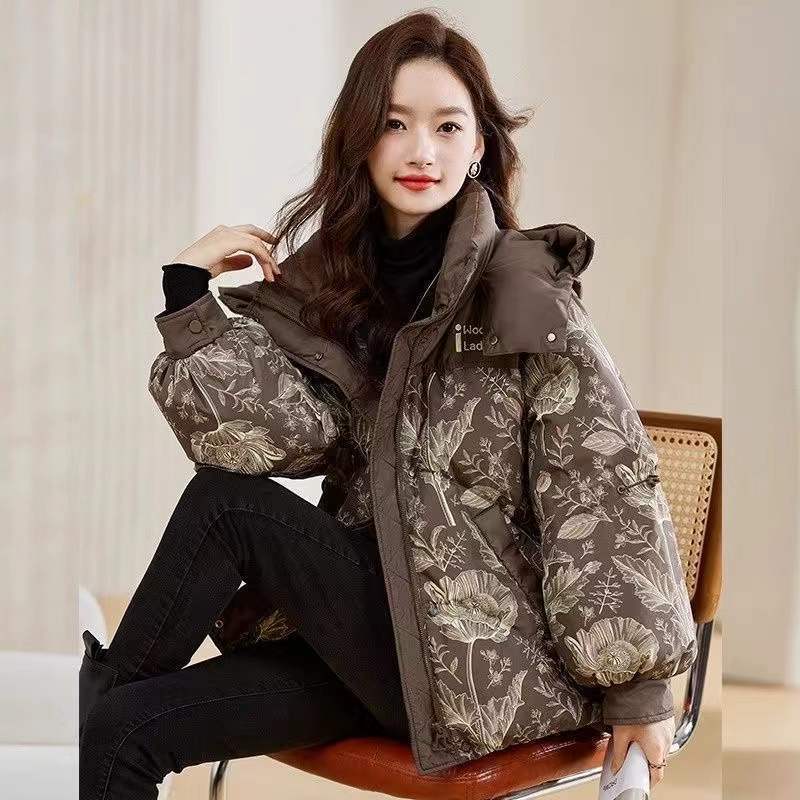 Women's Printed Cotton-padded Jacket