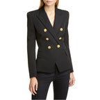 Autumn Winter Fashion Short Double Breasted Coat Blazer 1 - Ladoj