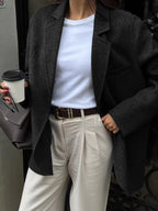 Casual Advanced Solid Color Blazer 10 - Ladoj