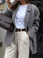 Casual Advanced Solid Color Blazer 1 - Ladoj