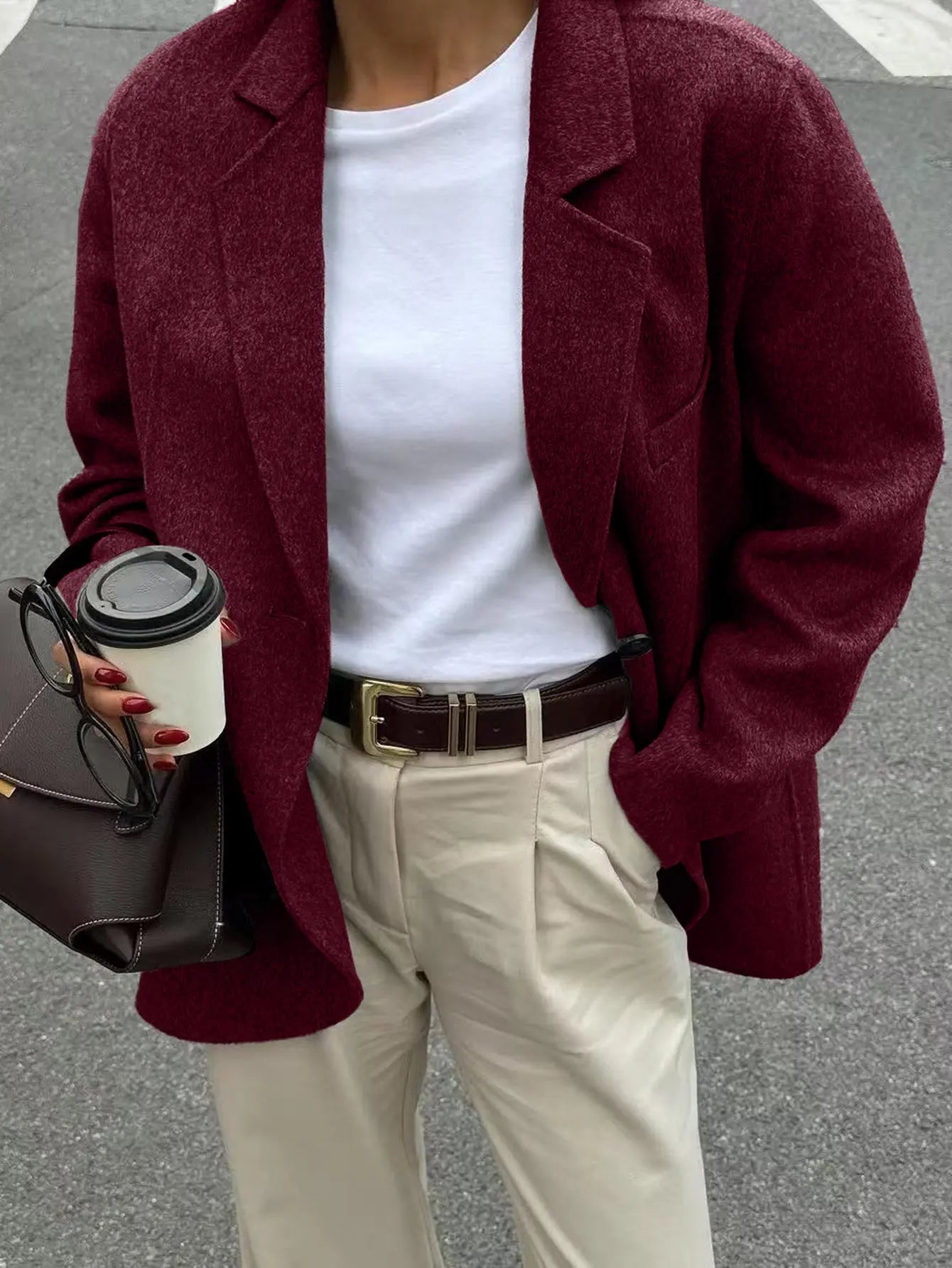 Casual Advanced Solid Color Blazer 6 - Ladoj