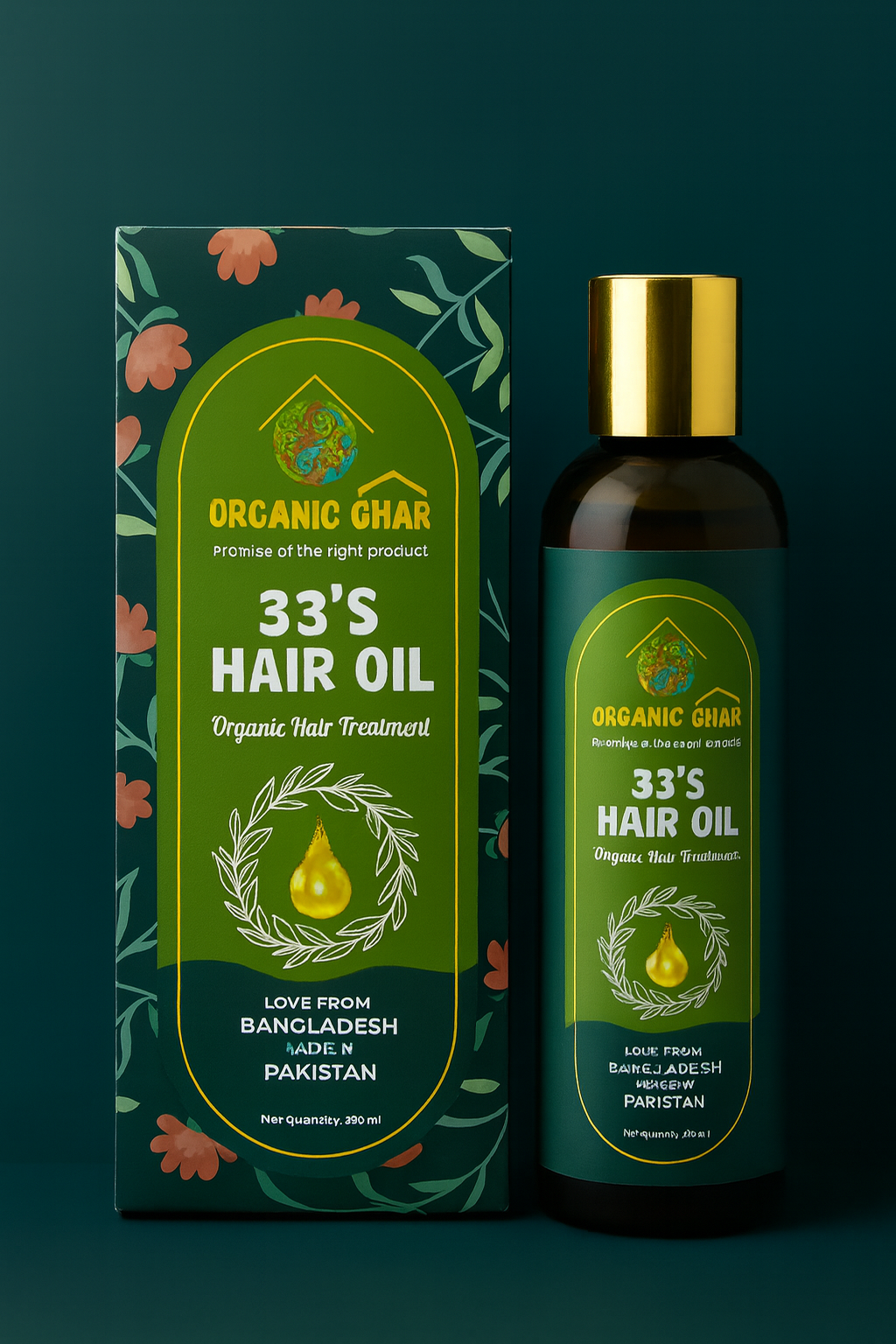 Organic Ghar 33’s Hair Oil – Premium Organic Hair Treatment