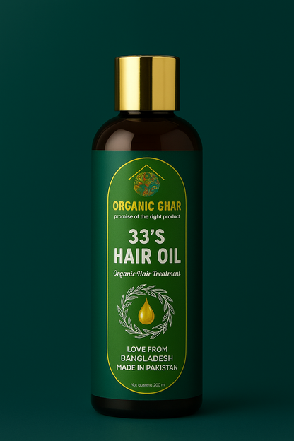 Organic Ghar 33’s Hair Oil – Premium Organic Hair Treatment