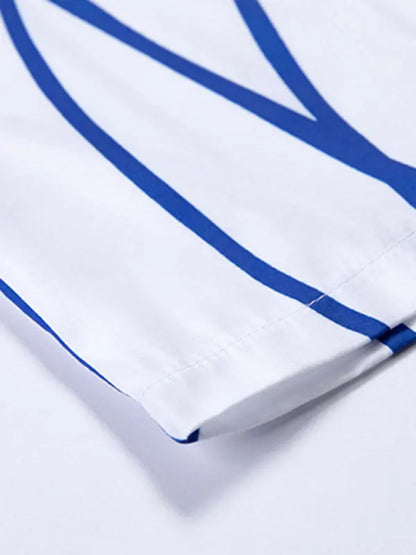 Hawaiian short-sleeved shirt men's beach seaside - Ladoj 1