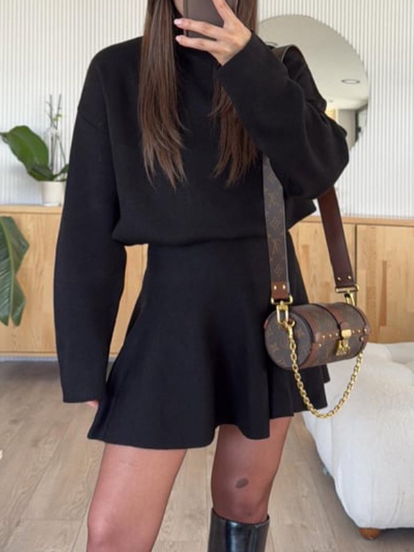 Casual Sweater Long Sleeve Dress