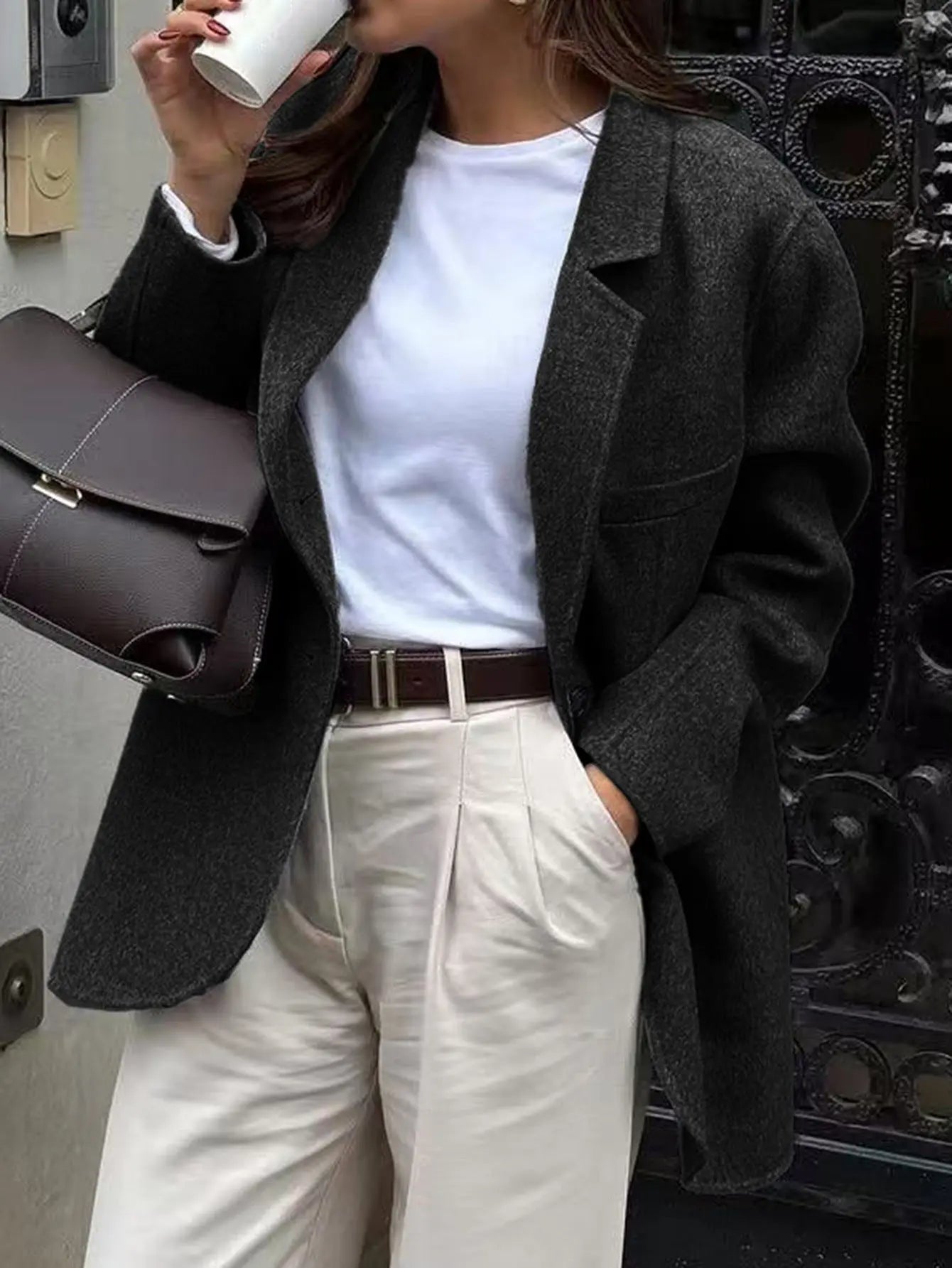 Casual Advanced Solid Color Blazer - Ladoj