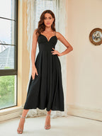 Spring And Summer New Suspenders Swing Dress