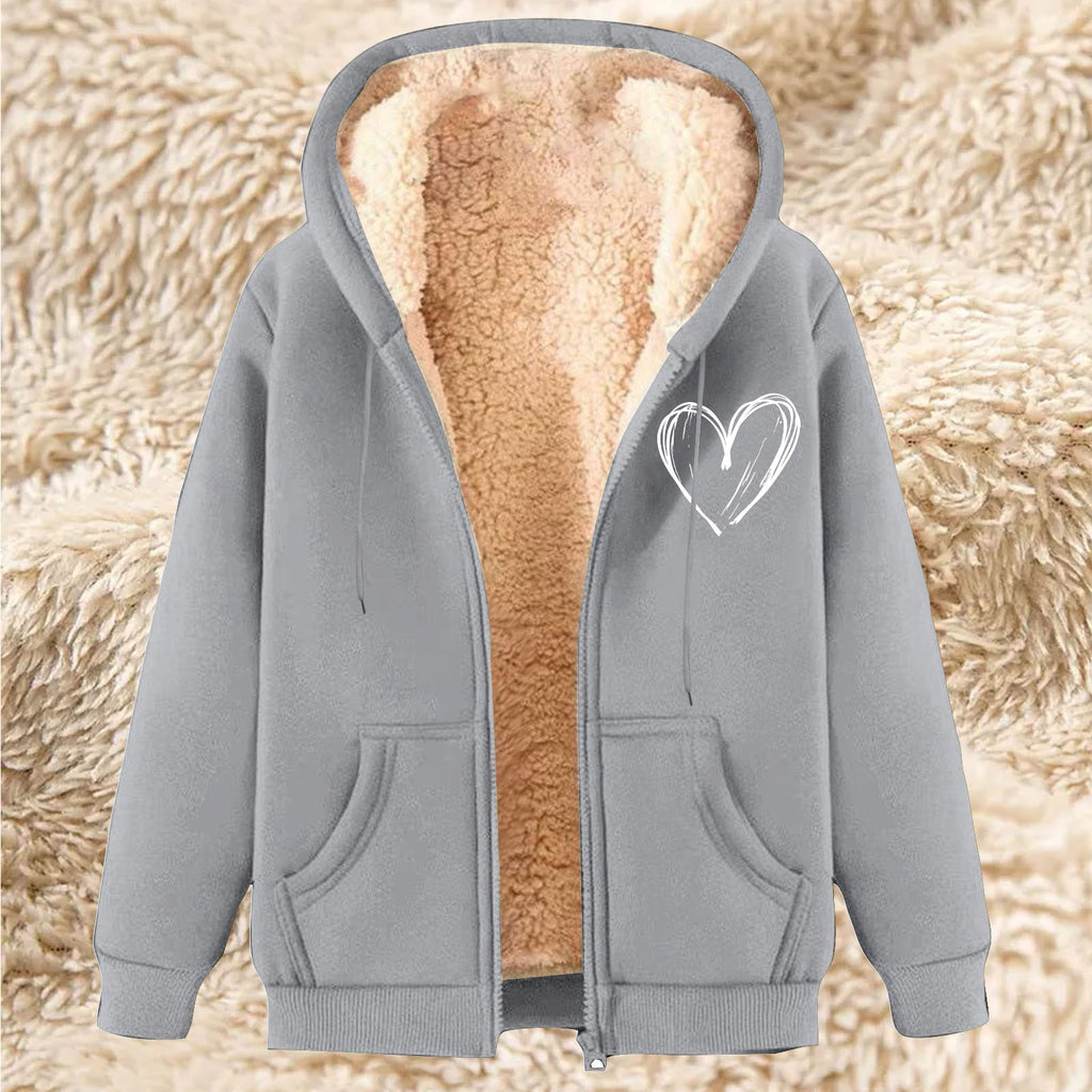 Plus-size Thermal Hoodie With A Hood