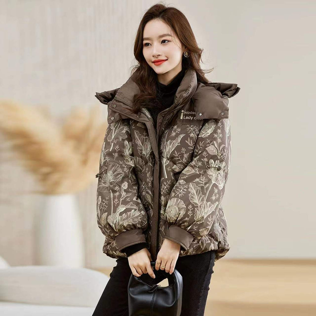 Women's Printed Cotton-padded Jacket