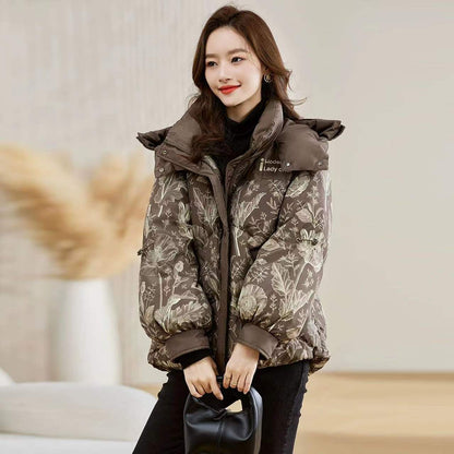 Women's Printed Cotton-padded Jacket