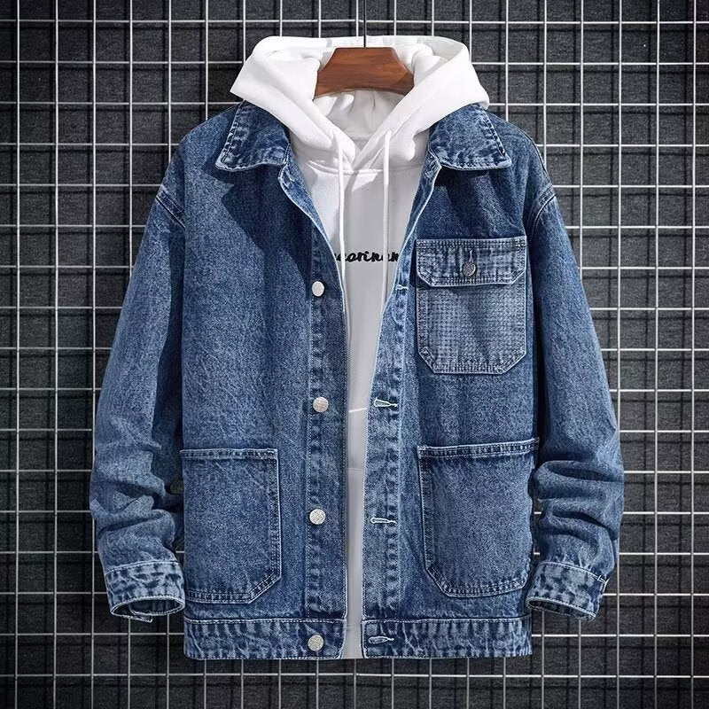 Spring New Arrival Mens Workwear Hooded Denim Jacket Coats Main image
