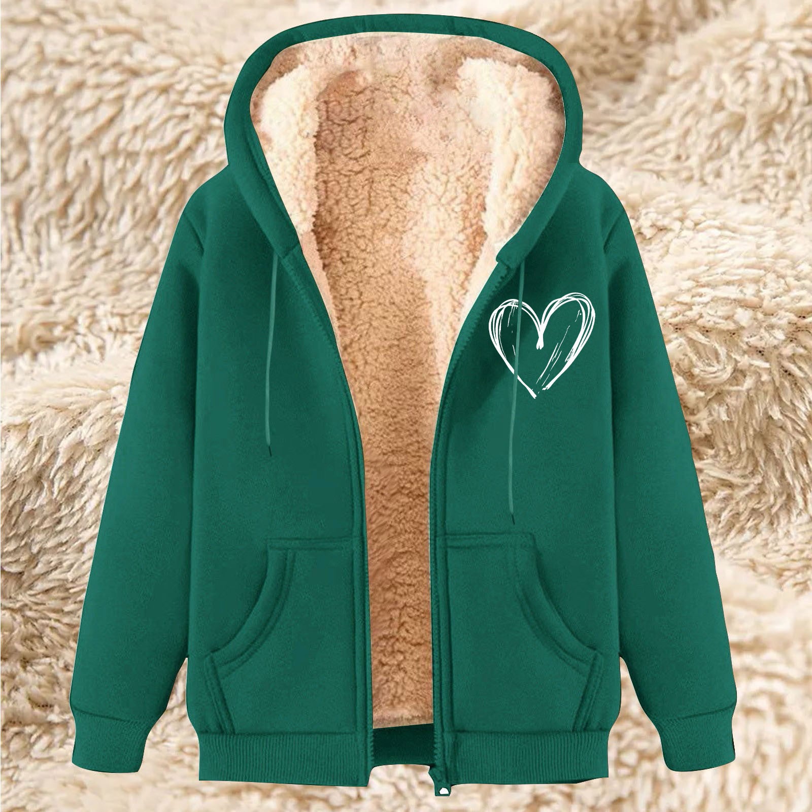Plus-size Thermal Hoodie With A Hood