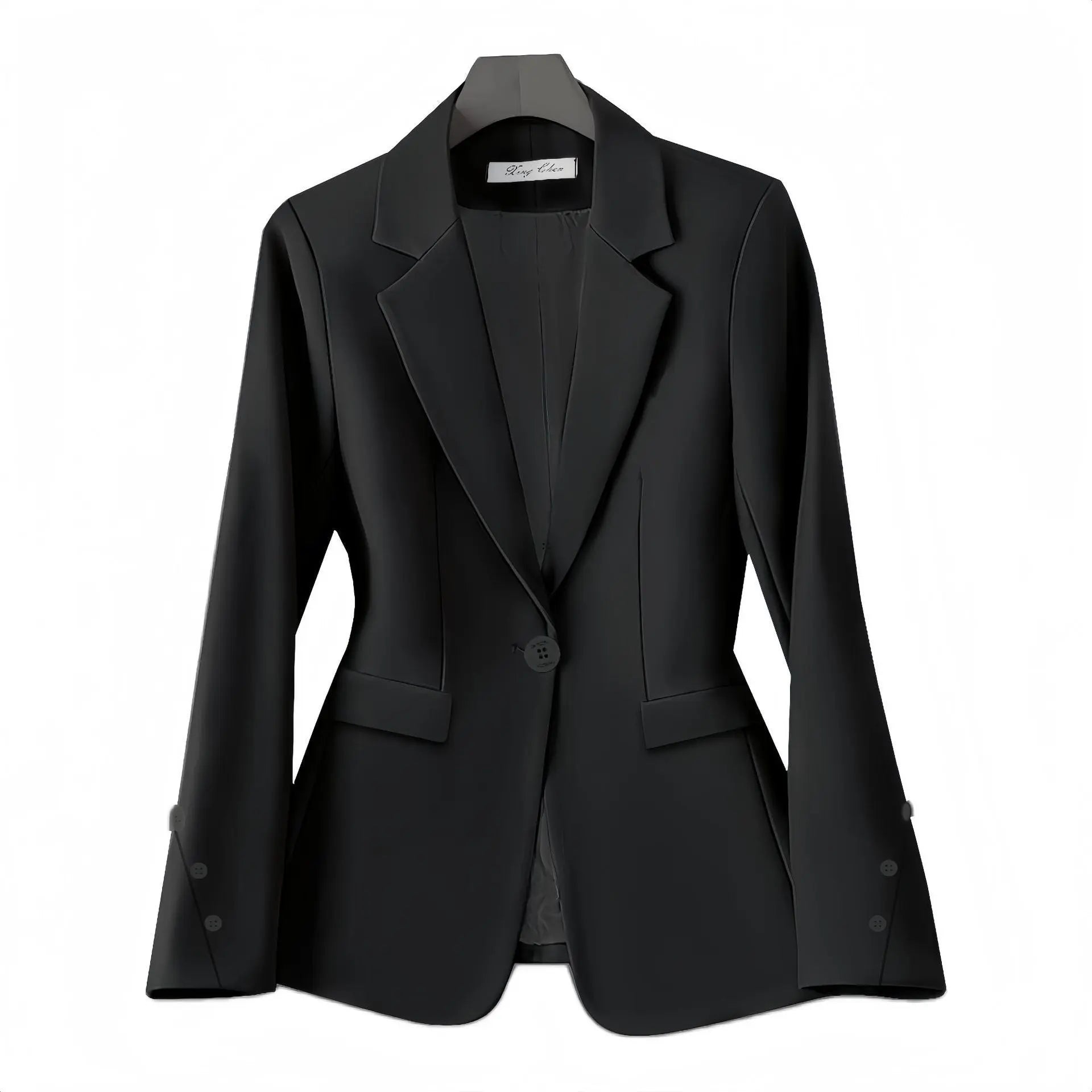 Black blazer on a white background