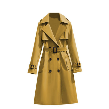 Mid-length Temperament Casual Trench Coat