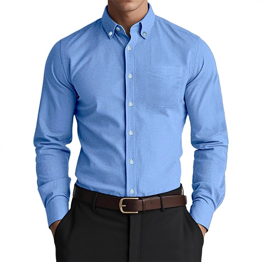 Men's Color Casual Loose Shirt