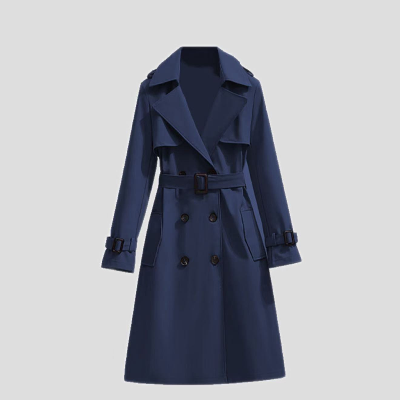 Mid-length Temperament Casual Trench Coat Imagen principal del producto