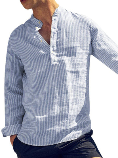 Men's Striped Cotton Breathable Shirt