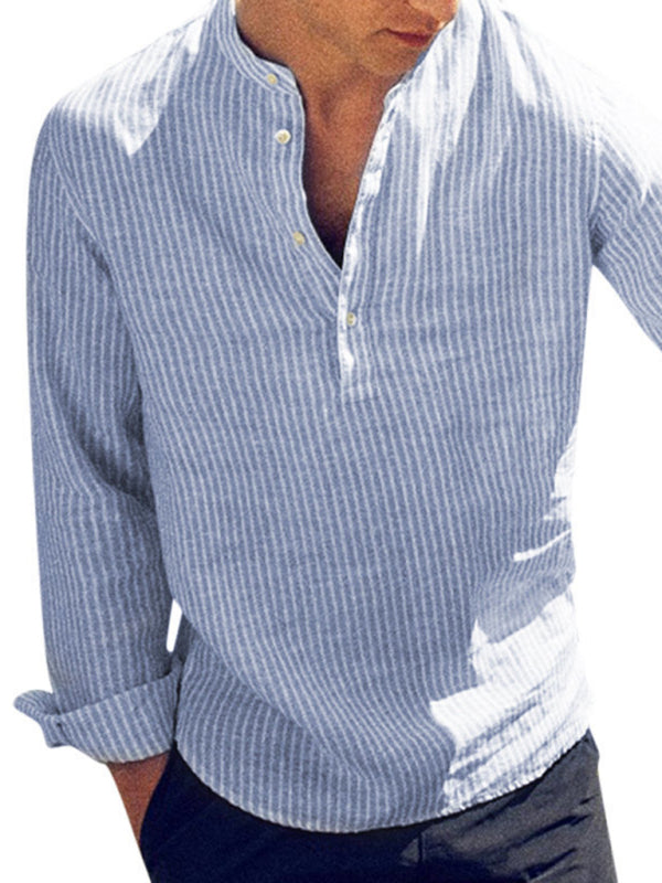 Men's Striped Cotton Breathable Shirt