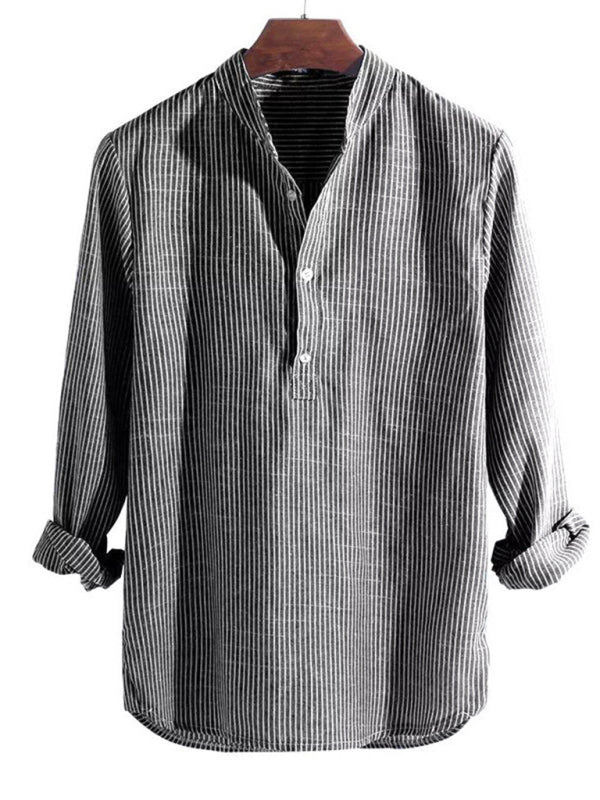 Men's Striped Cotton Breathable Shirt