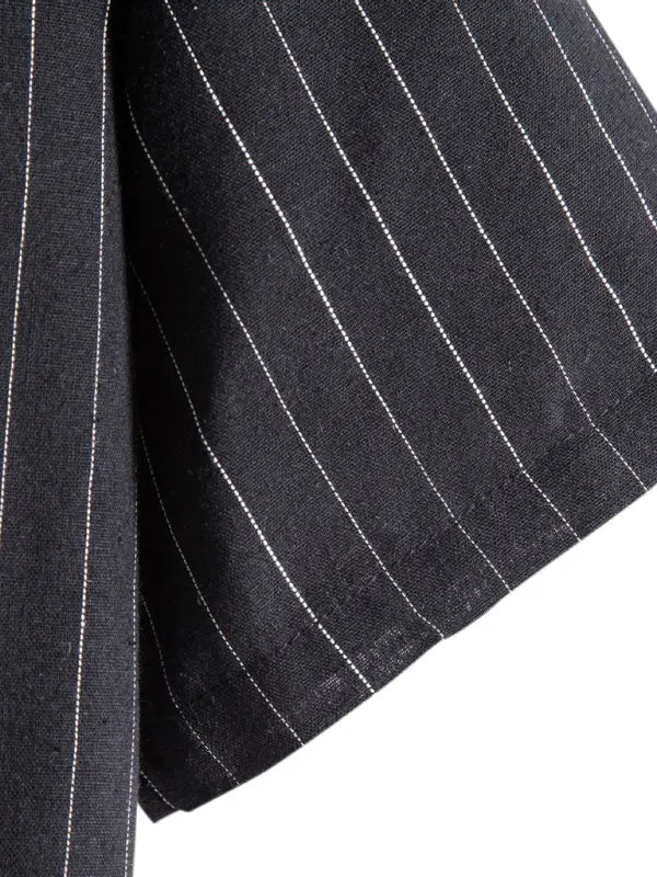 Men's Fashion Trend Casual Striped Short Sleeve Shirt kakaclo