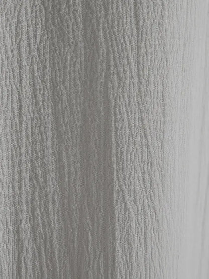 New Men's Short Sleeve Loose Solid Color Button Cotton Linen Shirt - Ladoj