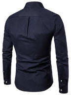 Men's Casual Slim Cotton Long Sleeves - Ladoj