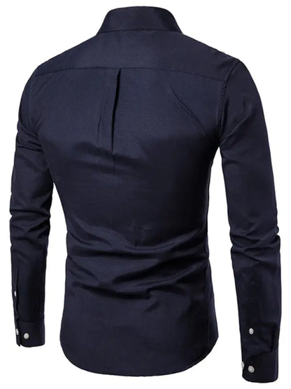 Men's Casual Slim Cotton Long Sleeves - Ladoj