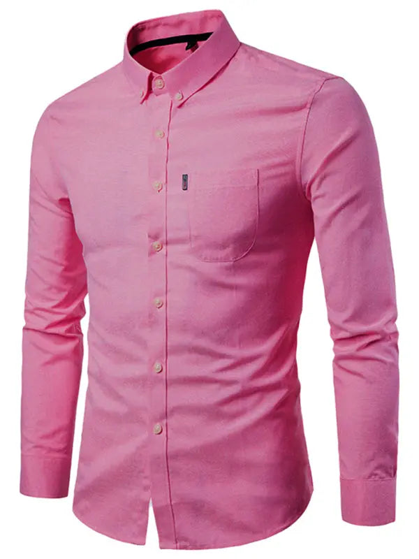 Men's Casual Slim Cotton Long Sleeves - Ladoj