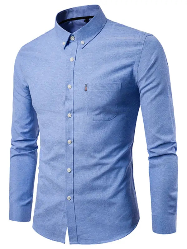 Men's Casual Slim Cotton Long Sleeves - Ladoj