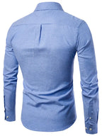 Men's Casual Slim Cotton Long Sleeves - Ladoj