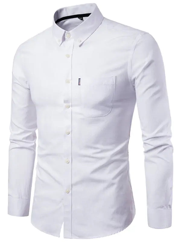 Men's Casual Slim Cotton Long Sleeves - Ladoj Main image