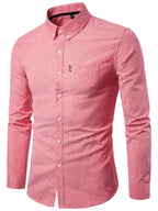 Men's Casual Slim Cotton Long Sleeves - Ladoj