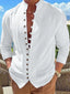 New Fashion Men's Retro Button Casual Long Sleeve Shirt - Ladoj