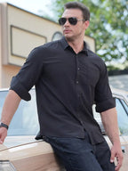 Men's short sleeve loose casual shirt - Ladoj