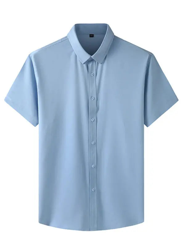 Men's Stretch Thin Short Sleeve Shirt - Ladoj
