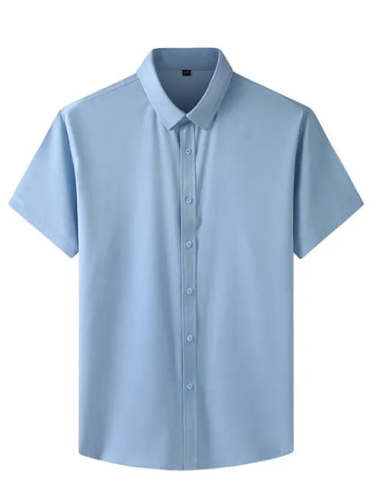 Men's Stretch Thin Short Sleeve Shirt - Ladoj