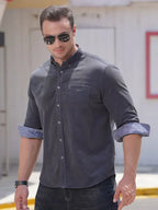 Men's Casual Loose Fashionable Corduroy Long Sleeve Shirt - Ladoj