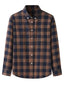 Men's Brushed Long Sleeve Shirt Casual Plaid Long Sleeve - Ladoj
